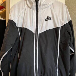 Nike Black and White Windbreaker